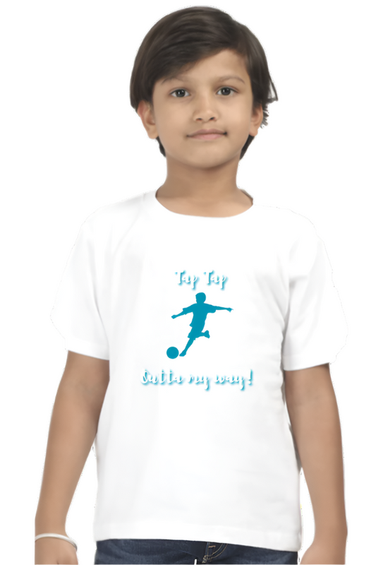 Boy’s Round Neck Graphic T-Shirt - Tap tap