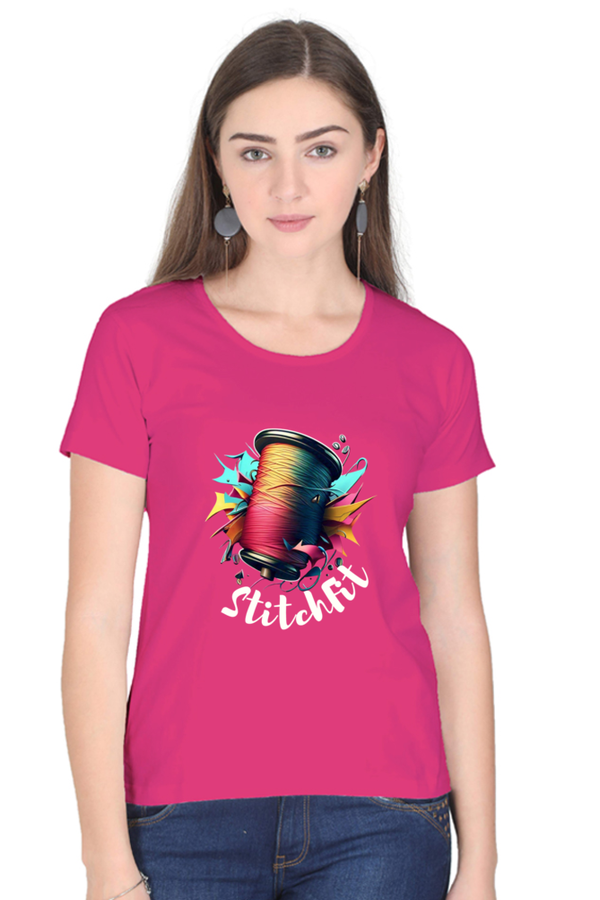 Women’s Round Neck Graphic T-Shirt – Fun, Fashion, and Comfort - StitchFit