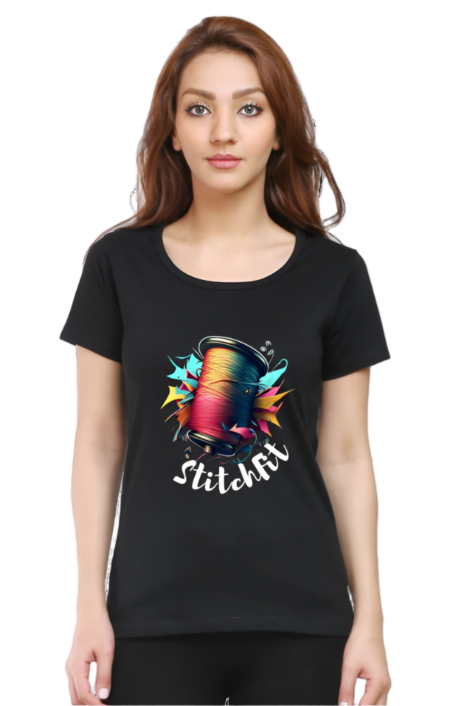 Women’s Round Neck Graphic T-Shirt – Fun, Fashion, and Comfort - StitchFit