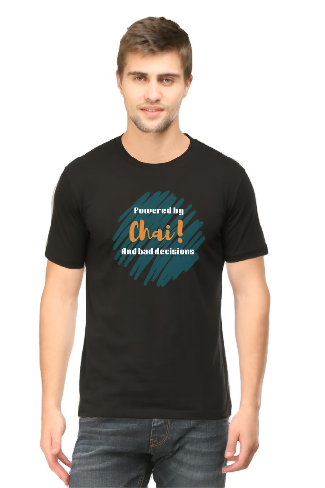 Men’s Round Neck Graphic T-Shirt – Chai Lovers - Powered by Chai