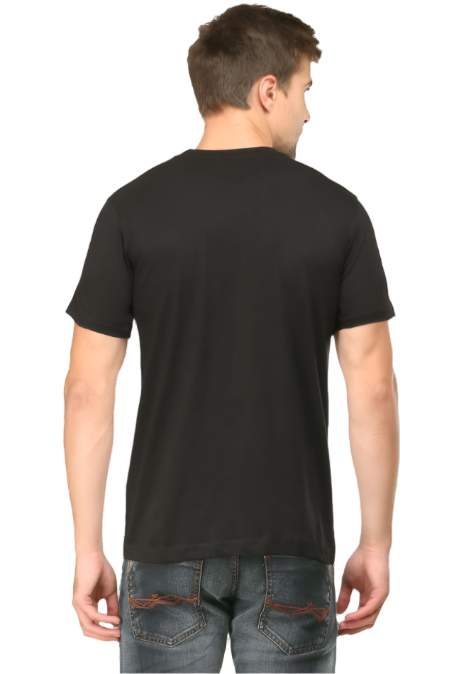 Men’s Round Neck Graphic T-Shirt – Casual Comfort with a Twist of Humor - Running late is My Cardio