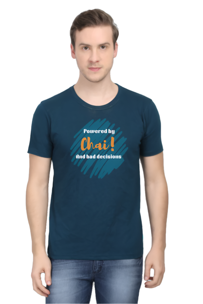 Men’s Round Neck Graphic T-Shirt – Chai Lovers - Powered by Chai