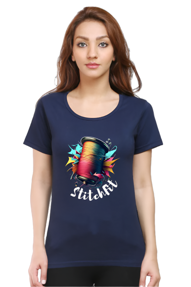 Women’s Round Neck Graphic T-Shirt – Fun, Fashion, and Comfort - StitchFit