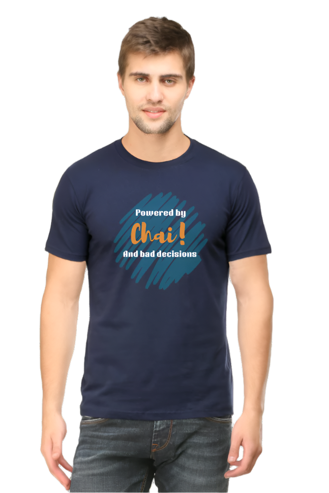 Men’s Round Neck Graphic T-Shirt – Chai Lovers - Powered by Chai