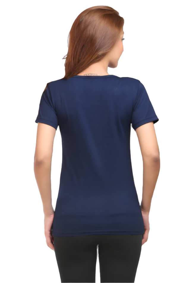 Women’s Round Neck Motivational T-Shirt – Empower Your Style - First Step