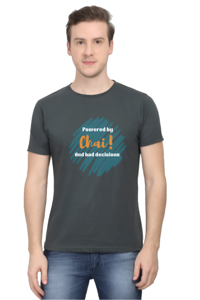 Men’s Round Neck Graphic T-Shirt – Chai Lovers - Powered by Chai