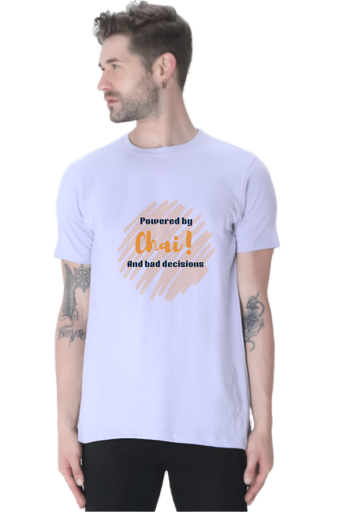 Men’s Round Neck Graphic T-Shirt – Chai Lovers - Powered by Chai