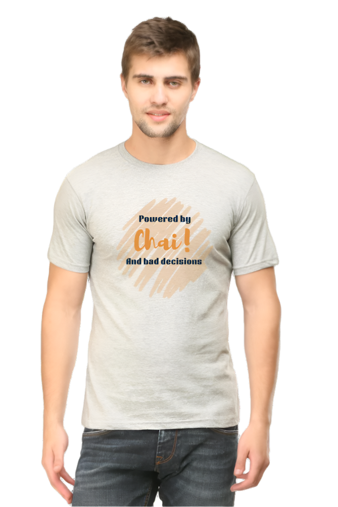 Men’s Round Neck Graphic T-Shirt – Chai Lovers - Powered by Chai