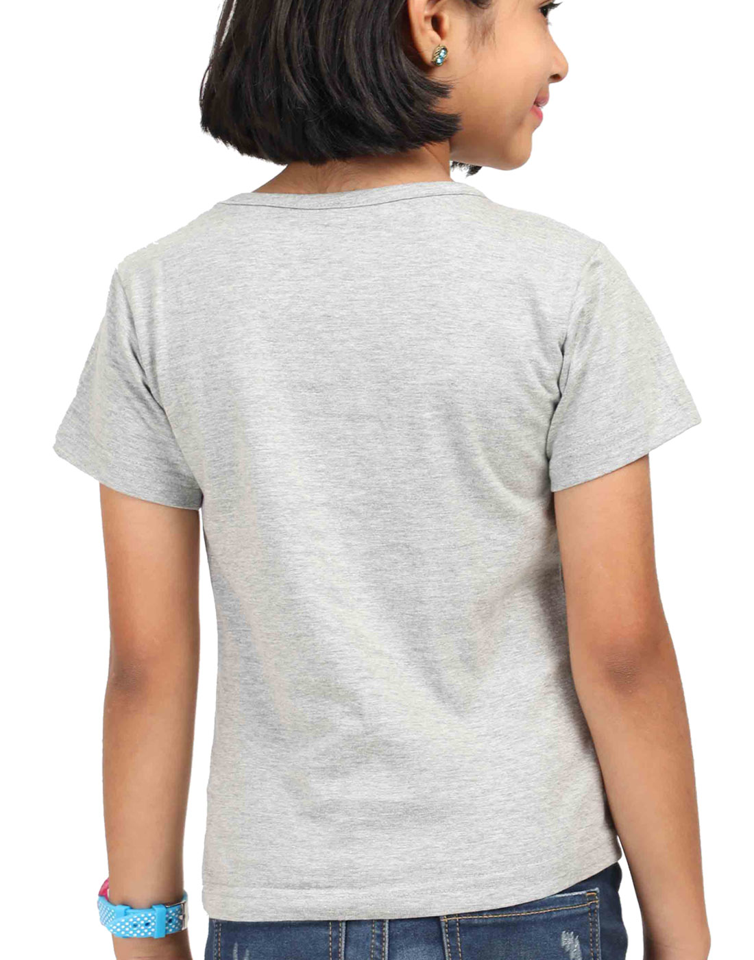 Girls' Round Neck Graphic T-Shirts - Strumming my way