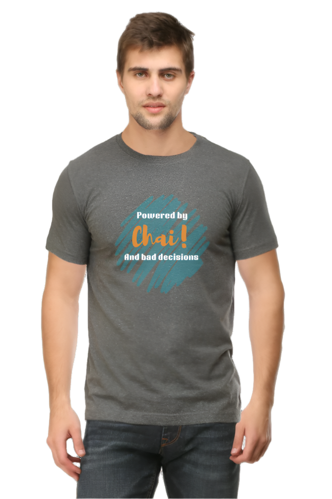 Men’s Round Neck Graphic T-Shirt – Chai Lovers - Powered by Chai